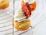 Cupcakes au chorizo et au fromage ail et fines herbes