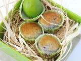 Muffins au citron vert et framboises