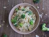 Risotto de brocolis aux amandes