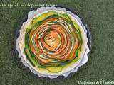 Tarte spirale courgettes, carottes et surimi