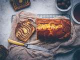 Cake zébré à l’amande & chocolat