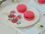 Macarons cerise {meringue italienne}