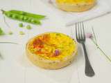 {mini} Quiches aux petits pois, brebis & noisettes