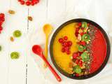 Smoothie bowl mangue framboise