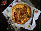 Tarte rustique aux fruits rouges et pistaches