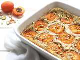 Clafoutis aux abricots, pistache et lait d’amande