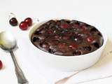 Clafoutis pancake au chocolat et cerises