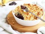 Crumble banane chocolat