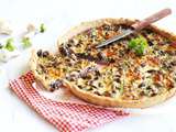 Quiche aux champignons, jambon et persil