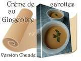 Crème de carottes au gingembre