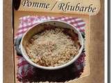 Crumbble pomme / rhubarbe