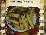 Frites de panais aux raisins secs