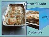 Gratin de poisson aux 2 pommes