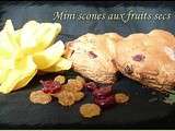 Min scones aux fruits secs