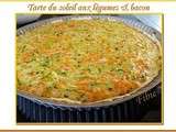 Tarte du soleil aux légumes et bacon