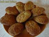 Madeleines à la farine de lentille, au sucre roux et au miel de châtaignier