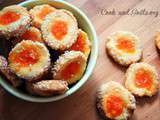 Biscuits sablés à la confiture de citrouille et graines de sésame