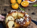 Brioche sans pétrissage à l’orange