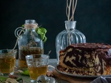 Cake marbré au chocolat et sa tisane de thym