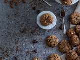 Cookies au café, chocolat et amandes grillées