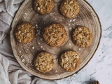 Cookies sans oeufs aux flocons d’avoine, noix coco et miel