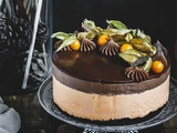 Gâteau à la mousse de potiron et chocolat