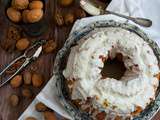 Gâteau aux noix et son glaçage citron