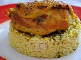 Poulet à la cocotte et son riz au four