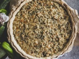 Quiche de légumes sans oeufs au thym et à l’origan