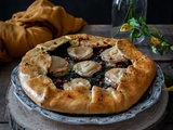 Tarte rustique aux épinards, viandes hachées et chèvre