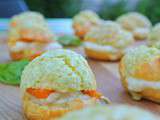 Petits choux basilic-abricot