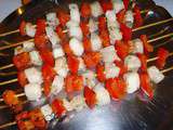 Brochettes de cabillaud aux tomates