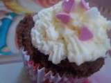 Cupcake chocolat sur nuage amoureux