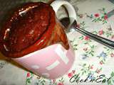 Mug cake au chocolat coulant