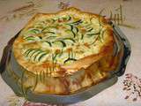 Quiche aux courgettes et mozzarella