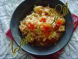 Risotto poulet tomates