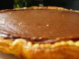 Tarte au flan pâtissier au chocolat