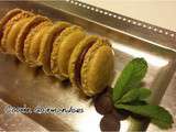 Macarons Menthe Chocolat