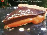 Tarte au chocolat et caramel