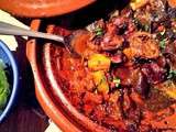 Tajine de gésiers de volaille, carottes, potimarron, figues séchées