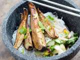 Aubergines grillées au Miso et ponzu