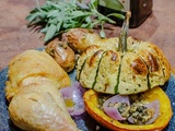 Courges roties et pesto de sauge et noix à l'huile d'olive