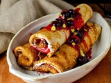 Crêpe au fromage frais et fruits rouges