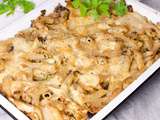 Gratin de penne aux champignons et Herve