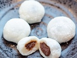 Mochi aux haricots rouges, cacahuète et chocolat