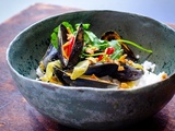 Moules au curry thaï