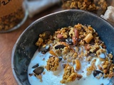 {Recette} Granola aux bananes mûres