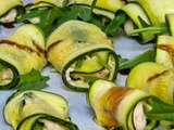 Roulades de courgettes à la ricotta