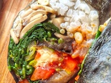 Rouleau de bibimbap