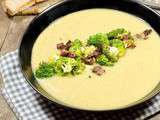 Soupe au chou, brocoli brûlé